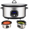 Pomalý hrniec Transa Electronics SlowCooker Large 6,5 l strieborný/sivý 320 W