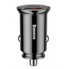 Baseus CCALL-YS01 Circular Nabíjačka do Autá USB+USB-C 30W Black (6953156286535)