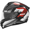 NOX N304S Carver 2024, čierna, biela, červená, veľkosť XL
