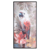 Ručne maľovaný obraz na plátne s rámom 2 - papagáj 50 x 100 cm