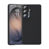 Magnetický kryt s kovovým rámikom Benks Armor Air Kevlar 600D pre Samsung Galaxy S26 Plus - čierny