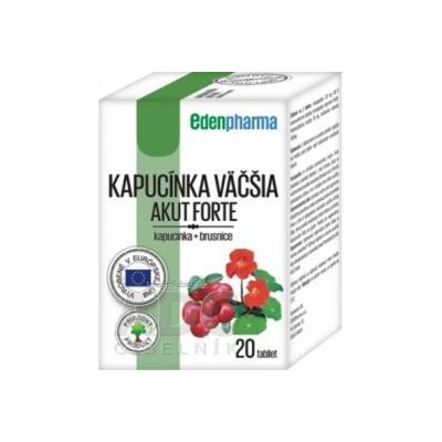 Ing. RNDr. Ivan Olejníček - MedinTerra EDENPharma KAPUCÍNKA VÄČŠIA AKUT FORTE tbl 1x20 ks