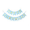 Girlanda s nápisom HAPPY BIRTHDAY v modrej farbe, BLN13