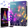 Twinkly Candies 100 RGB LED sviečky, USB-C, priehľadné, aplikácia, 6m (TWKC100RGB-T)