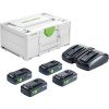 Festool Energetická súprava SYS 18V 4x4,0/TCL 6 DUO 577104