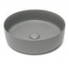 Swiss aqua technologies Umyvadlo na desku SAT Infinitio 39x39 cm šedá mat bez otvoru pro baterii SATINF3939LGRM