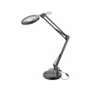 Extol light Lampa stolní s lupou, USB napájení, černá, 2400lm, 3 barvy světla, 5x zvětšení