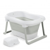 Hauck detská vanička s taburetom Wash N Fold L White/Sage