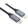 PremiumCord DisplayPort 1.4 8K prípojný kábel, kovové a pozlátené konektory, 5m