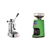 La Pavoni Europiccola Lusso + Eureka Atom 60, kawasaki green