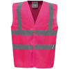 Yoko | HVW100 Hi-Vis bezpečnostná vesta_79.W100 Farba: pink, Veľkosť: XXL