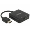 Delock 63276 HDMI adaptér [1x HDMI zástrčka - 1x HDMI zásuvka] čierna; 63276