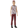 Mattel Bábika Barbie fashion Ken, nohavice červené kockované