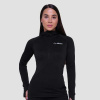 Dámska bežecká mikina 1/2 Zip Pulse Black - GymBeam Veľkosť: M, Veľkosť oblečenia: M