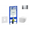 Geberit Duofix - Set predstenovej inštalácie, klozetu Gaia a dosky softclose, tlačidlo Sigma30, chróm/chróm mat SANI11CA1127