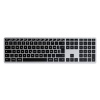 Satechi Slim X3 Bluetooth® klávesnica švajčiarska, QWERTZ antracitová tlačidla multimédií, s číselnou klávesnicou, podsvietenie; ST-BTSX3M-CH