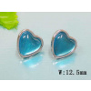 Náušnice Heart modré ny1567 chirurgická oceľ (Náušnice Heart modré ny1567 chirurgická oceľ)