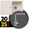 BLANCO SET 09-A 25 METRA 45 S biela soft + MILA chróm