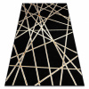 Dywany Łuszczów Koberec ALLURE 1964 Geometrický - Štrukturálny, štýlový, glamour čierna / zlato 160x220 cm
