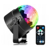 Projektor RGB LED diskotéková disco guľa + diaľkový ovládač