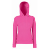 Fruit of the Loom Mikina Classic Lady-Fit Hooded Sweat s kapucí, dámská COT16203831002-fuchsia M Fuchsia