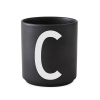 Design Letters Porcelánový hrnček dózička Letters Black C 300 ml