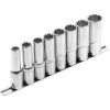 Kľúče nástrčné predĺžené MultiLock, 1/2'' 10-22mm, CrV, EXTOL PREMIUM