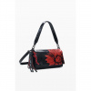 Dámská kabelka DESIGUAL FLOWERINA NARON MEDIUM FLAP Černá velikost U