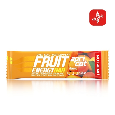 NUTREND FRUIT ENERGY BAR - marhuľa, 35 g