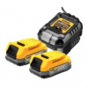 Set batérie a nabíjačky Dewalt XR 18V POWERSTACK DCB1102E2