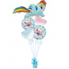 Balónová kytica My Little Pony Rainbow Dash 5ks