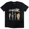 Gorillaz Tričko Spray Logo Group Unisex Black S