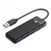 Orico USB-A | 4xUSB-A 3.0 | 5Gbps čierny
