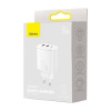 Baseus Baseus Travel Charger Compact Quick Charger U+U+C PD3.0, QC 3.0 30W EU White (CCXJ-E02)