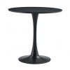 Tempo Kondela Jedálenský stôl, okrúhly, čierna, priemer 80 cm, REVENTON NEW