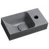 Sapho Piccolino Betonové umývátko 30,8x17 cm, baterie vpravo, šedá PK30517