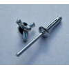 Oceľové nity 5.2x22 mm hviezda pre plast hliník