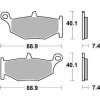 Brzdové destičky Brembo zadní SUZUKI GSX-R 750 rok 06-10