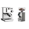 Rancilio Silvia E, white + Eureka Mignon Specialita Smart, CR chrome