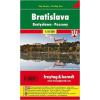 Bratislava city plan centrum lamino 1:10 000 (Freytag & Berndt)