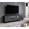 Cama Meble Tv stolík REJA graphite vysoký lesk drevo 184 cm x 52,5-57,5 cm x 45 cm