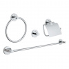 Grohe Essentials Súprava doplnkov do kúpeľne 4 v 1, chróm 40776001-GR