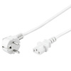PremiumCord Kabel síťový 230V k počítači 2m bílý kpsp2w (kpsp2w)