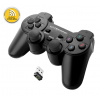 Vibračný bezdrôtový gamepad PC/PS3 USB GLADIATOR, čierny 72646