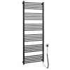 SAPHO METRO-E elektrické vykurovacie teleso rovné 600x1620 mm, 800 W, čierne matné ME616B