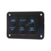 Panel s 3x spínačmi Rocker 12/24V