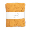 Luxusní bavlněná háčkovaná deka, dečka. ažurková LOVE, 75x95cm - hořčicová (93522201)