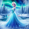 CUKROVÁ TLAČ jedlý obrázok na tortu Cukrová hmota Krásna Elsa Frozen + MENO