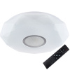 LED stropný plafón do kúpeľne 24W 3000-6500K White Round Diamond 39cm + diaľkové ovládanie
