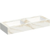 Kompaktná doska pod umývadlo s umývadlom Intedoor TRENTA Compact svetlý mramor x 130 cm až 160 cm x 50 cm S výrezom
